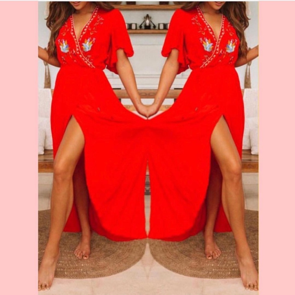 Red dress